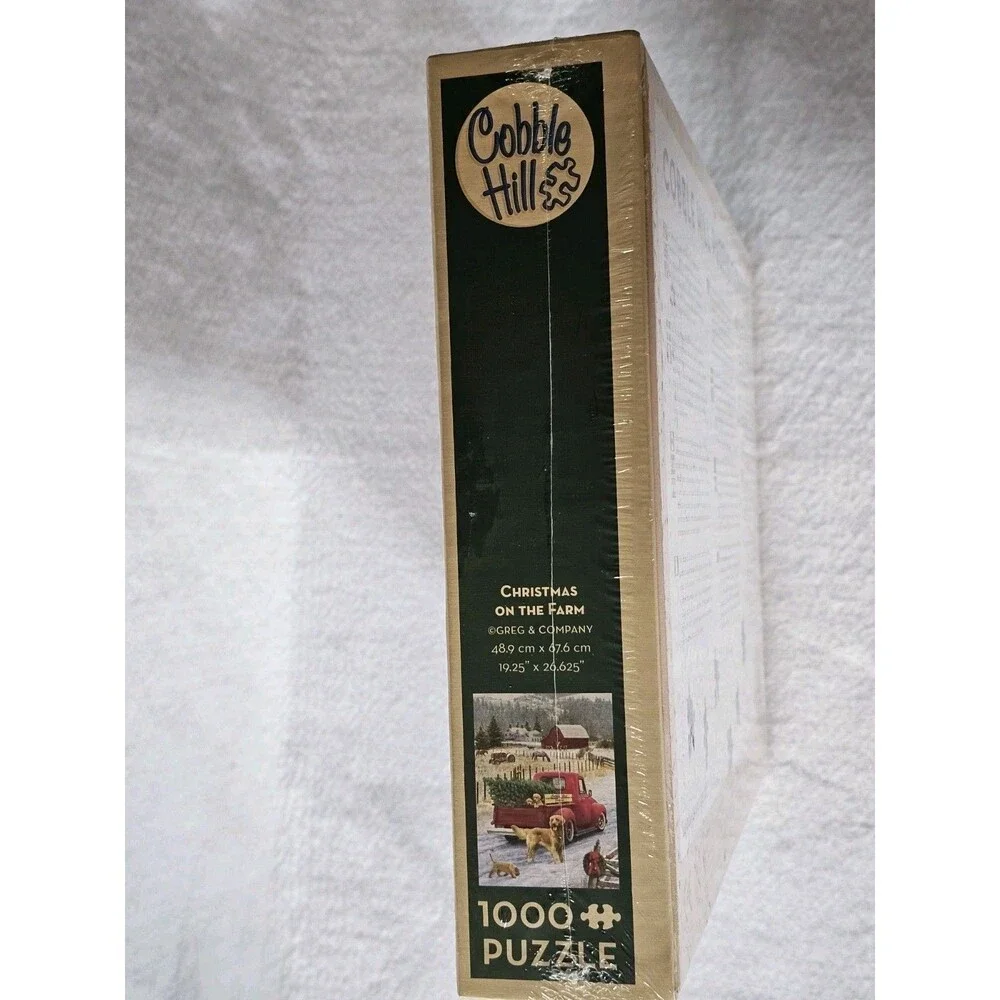 Cobble Hill 1000 Piece Jigsaw Puzzle Christmas on the Farm New Sealed